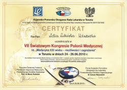 VII Światowy Kongres Polonii Medycznej. Medycyna XXI wieku - możliwości zagrożenia