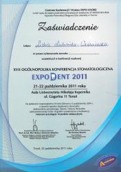 XVII Ogólnopolska Konferencja Stomatologiczna EXPO DENT 2011