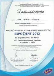 XVIII Ogólnopolska Konferencja Stomatologiczna EXPO DENT 2012