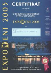 XI Ogólnopolska Konferencja Stomatologiczna EXPO DENT 2005