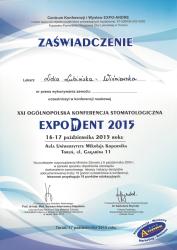 XXI Ogólnopolska Konferencja Stomatologiczna EXPO DENT 2015