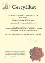 Kurs szkoleniowy: Resorpcje wewnętrzne i zewnętrzne. Złamania zębów stałych. Profilaktyka, diagnostyka, leczenie. Stomatologia estetyczna - leczenie i praktyka