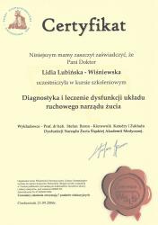 Kurs szkoleniowy: Diagnostyka i leczenie dysfunkcji układu ruchowego narządu żucia
