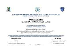 Kurs medyczny: Marihuana medyczna - fakty i mity. Nowoczesne spojrzenie na problem leczenia resporpcji zewnętrzych. Znieczulenie - ważny element terapii stomatologicznej.