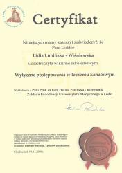 Kurs szkoleniowy: Wytyczne postępowania w leczeniu kanałowym